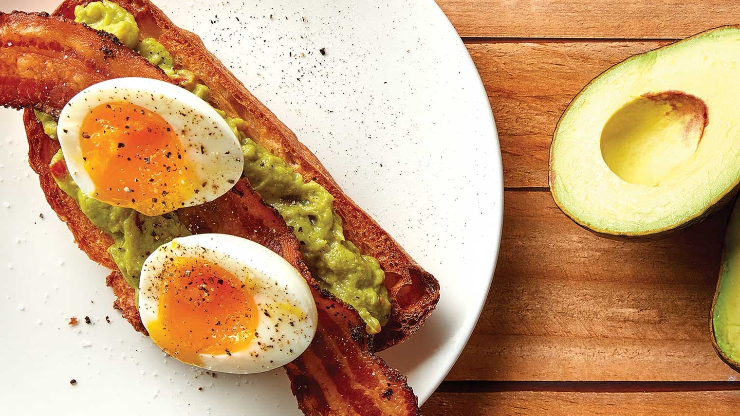 Avocado, Egg, and Bacon Tartine