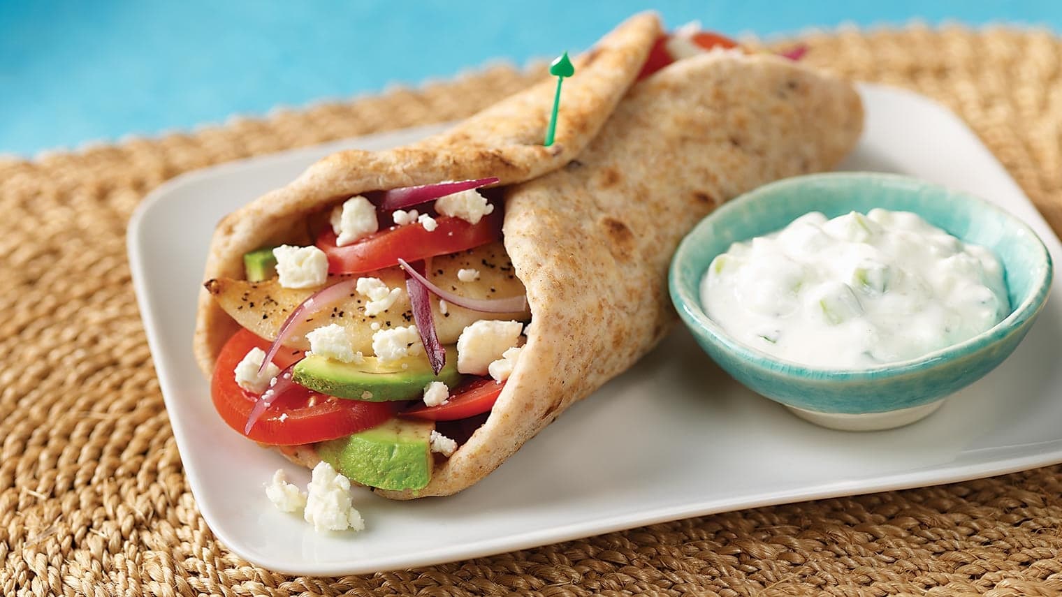 Tilapia Gyros with Cucumber Sauce