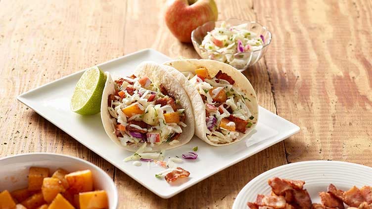 Apple Bacon Tacos