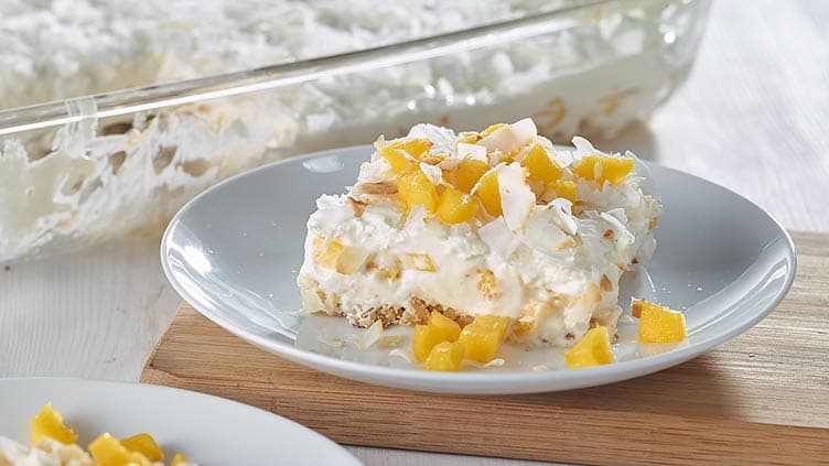 Mango Coconut Icebox Cake
