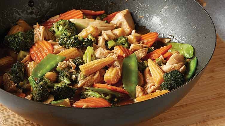 Mongolian Chicken and Stir-Fry Veggies