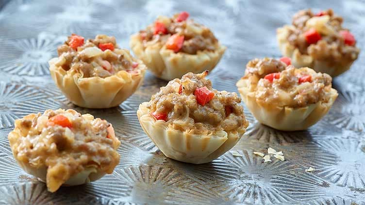 Sausage Fillo Tarts