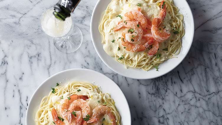 Shrimp Scampi in Lemon Cream Sauce